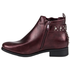 Sweet Shoes Botas Rock Chelsea vermelho 1