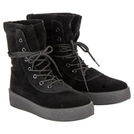 Botas de amarrar preto 2