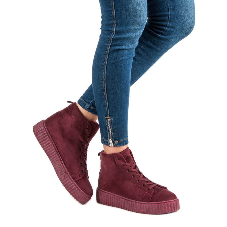 Wilady Tênis no tornozelo vermelho 1