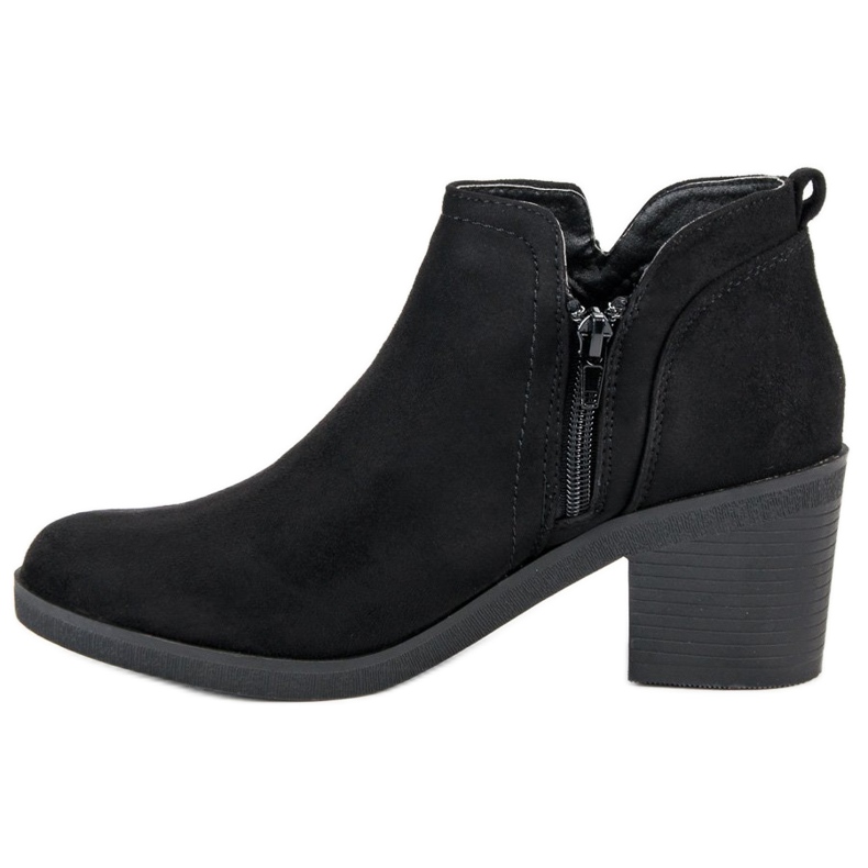 Ideal Shoes Botas de salto alto preto 1