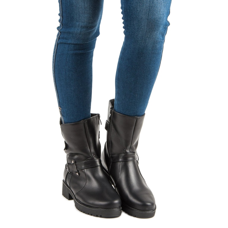 Trabalhadores de botas quentes preto 2