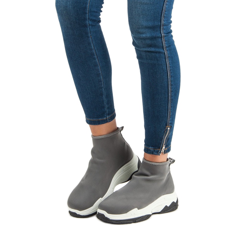 Calçados Esportivos da Moda cinza 1