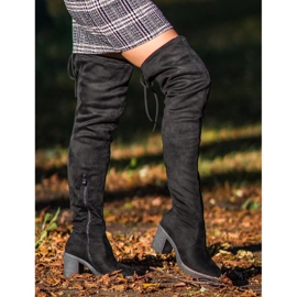 Seastar Botas altas de camurça preto 2