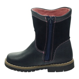 Ren But Botas de couro infantil com Kitty Ren, mas 1525 azul marinho 2