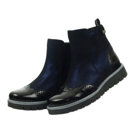 Botas isoladas Ren But 4379 azul marinho preto azul-marinho 5