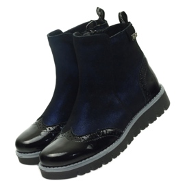 Botas isoladas Ren But 4379 azul marinho preto 4