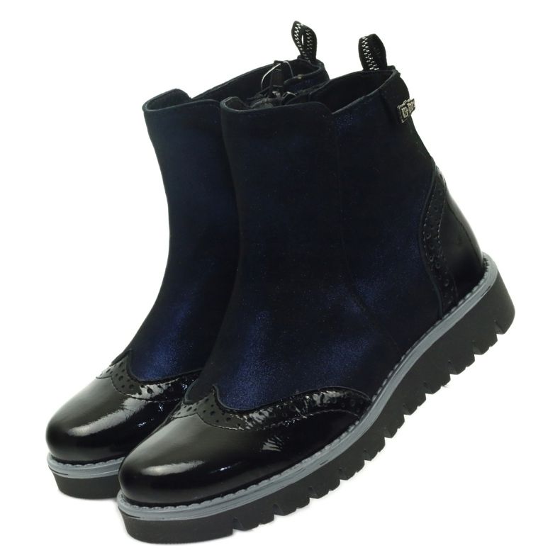 Botas isoladas Ren But 4379 azul marinho preto azul-marinho 4