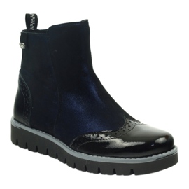 Botas isoladas Ren But 4379 azul marinho preto azul-marinho 1