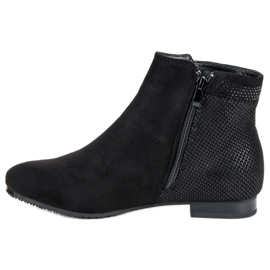 Botas pretas de cano baixo preto 1