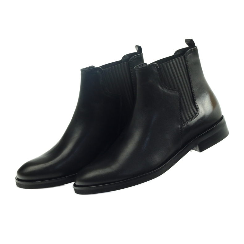 Botas pretas Edeo, slip-on 3244 preto 4 Botas pretas Edeo, slip-on 3244 preto 4