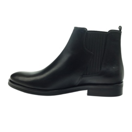 Botas pretas Edeo, slip-on 3244 preto 2
