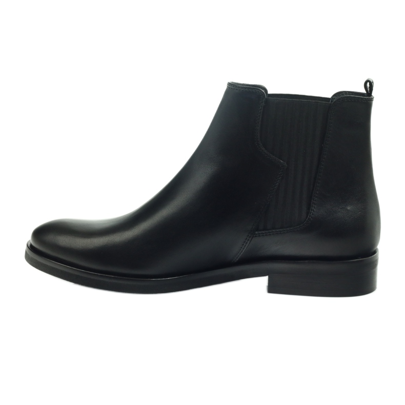 Botas pretas Edeo, slip-on 3244 preto 2 Botas pretas Edeo, slip-on 3244 preto 2
