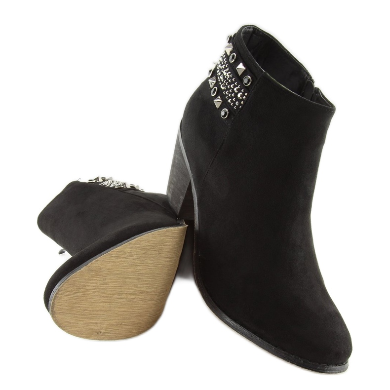 Botas pretas femininas pretas L3526 pretas preto 1