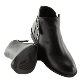 Botas pretas Chelsea para mulheres Q-33 pretas preto 2