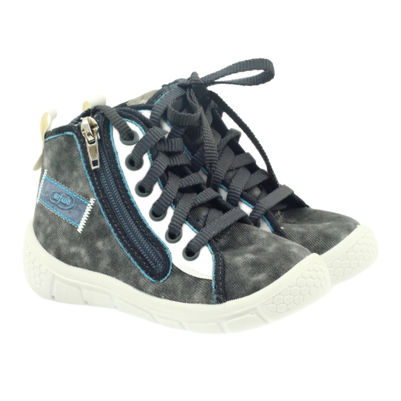 Sapatos infantis Befado, sapatilhas, chinelos 547x001 branco azul cinza 4