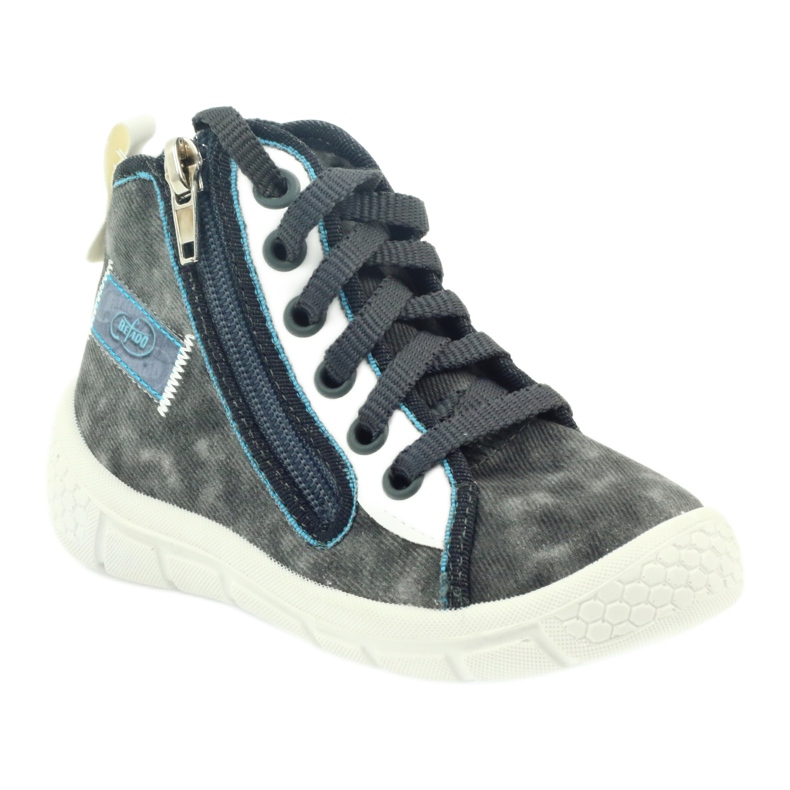 Sapatos infantis Befado, sapatilhas, chinelos 547x001 branco azul cinza 1