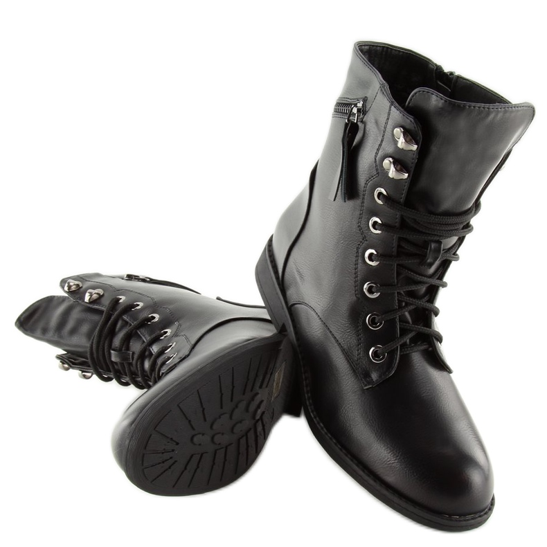 Botas de amarrar pretas workery 168-177 pretas preto 1