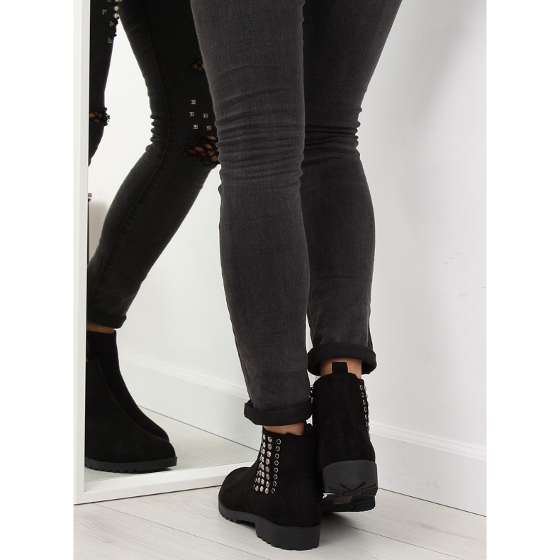 Botas pretas Chelsea para mulheres 108-107 pretas preto 2
