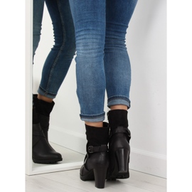 Botas pretas de salto alto C386 pretas preto 1