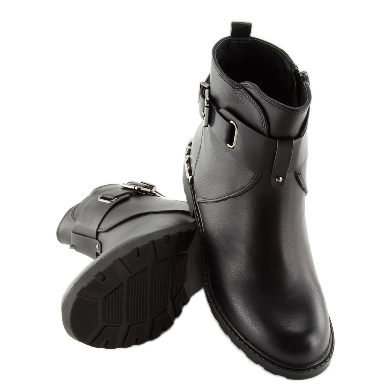 Botas femininas pretas G-168-1 pretas preto 1