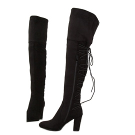 Botas pretas de salto alto B34H-HB preto 2