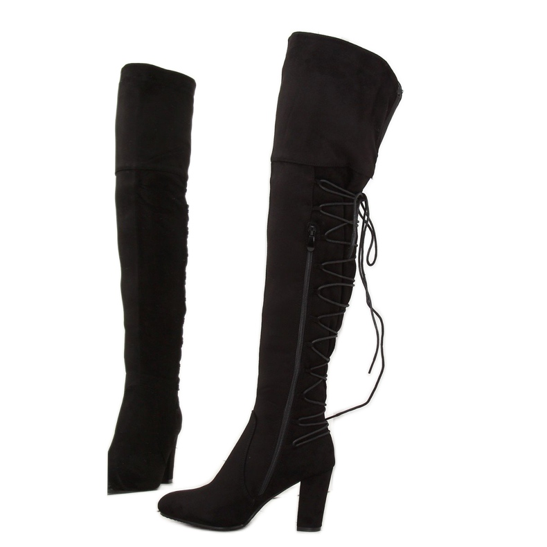Botas pretas de salto alto B34H-HB preto 2