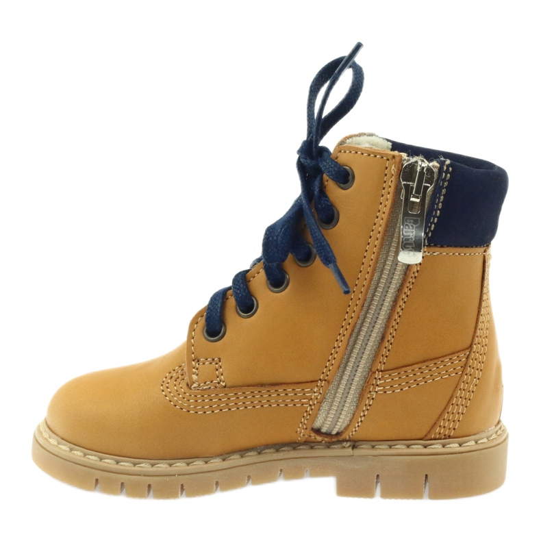 Botas de madeira BARTUŚ Camel amarelo azul marinho 2