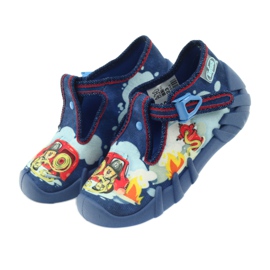 Sapatos infantis Befado 110p323 chinelos azul multicolorido 4