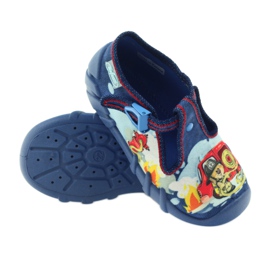 Sapatos infantis Befado 110p323 chinelos azul multicolorido 3