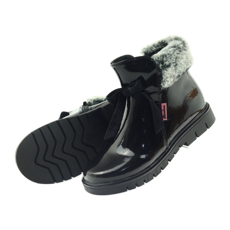 American Club Botas americanas botinhas botas de inverno 18015 preto 4