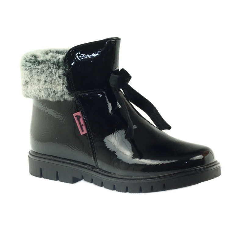 American Club Botas americanas botinhas botas de inverno 18015 preto 1