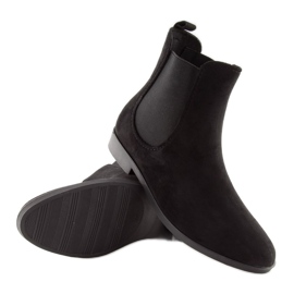 Galochas pretas para mulheres botas Jodhpur D61 pretas preto 1