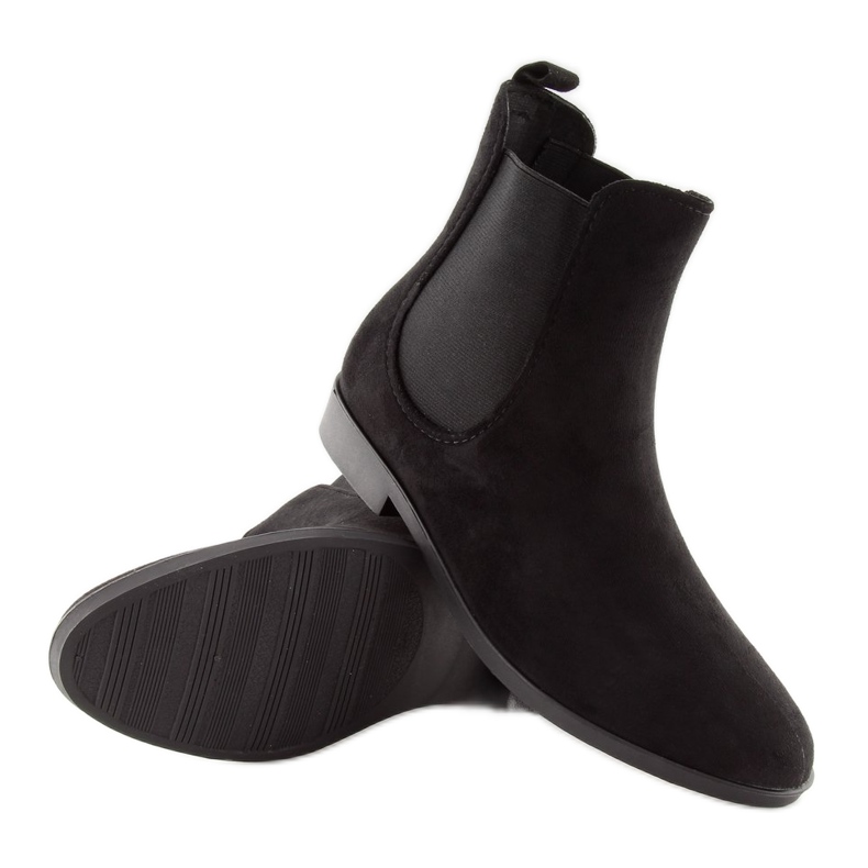 Galochas pretas para mulheres botas Jodhpur D61 pretas preto 1