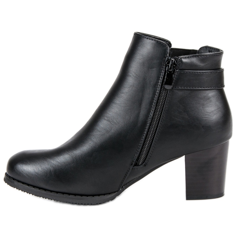 J. Star Botas femininas elegantes preto 1