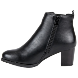 J. Star Botas Jodhpur de salto alto preto 1