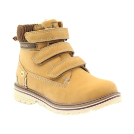 American Club Botas de velcro 708121 marrom amarelo 1