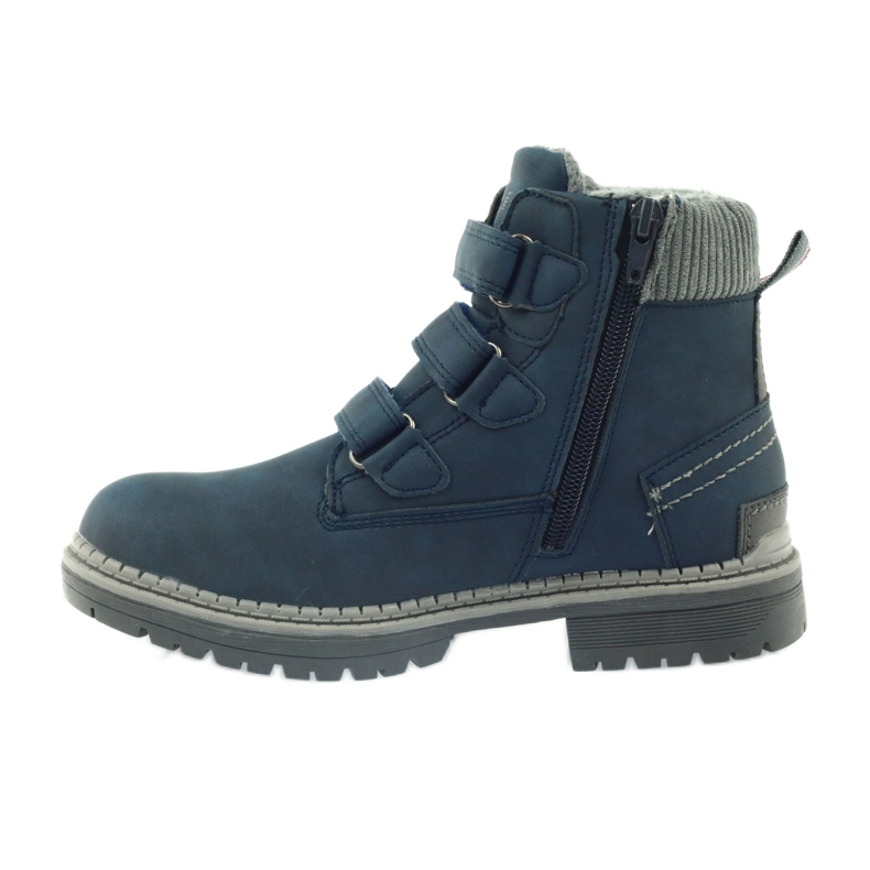 American Club Botas de velcro 708121 cinza azul marinho 2