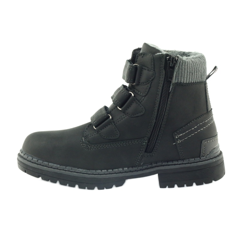 American Club Botas de velcro 708121 preto cinza 2