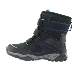 American Club Botas pretas softshell com membrana 1809 preto azul 2