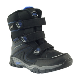 American Club Botas pretas softshell com membrana 1809 preto azul 1