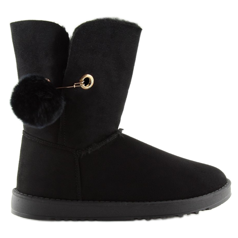 Preto emusy com pompom SP04P preto 2 Preto emusy com pompom SP04P preto 2