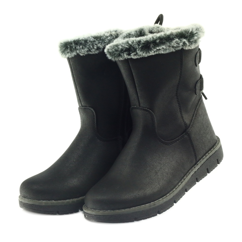 American Club Botas de cano altas americanas de inverno com estanho preto 4
