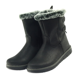 American Club Botas de cano altas americanas de inverno com estanho preto 3 American Club Botas de cano altas americanas de inverno com estanho preto 3