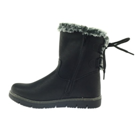 American Club Botas de cano altas americanas de inverno com estanho preto 2