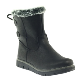 American Club Botas de cano altas americanas de inverno com estanho preto 1 American Club Botas de cano altas americanas de inverno com estanho preto 1