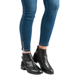 Anesia Paris Botas femininas clássicas preto 1