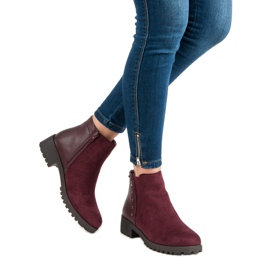 Lovery Botas casuais vermelho 2