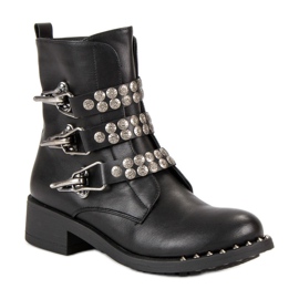 Sixth Sense Botas de motoqueiro pretas preto 1