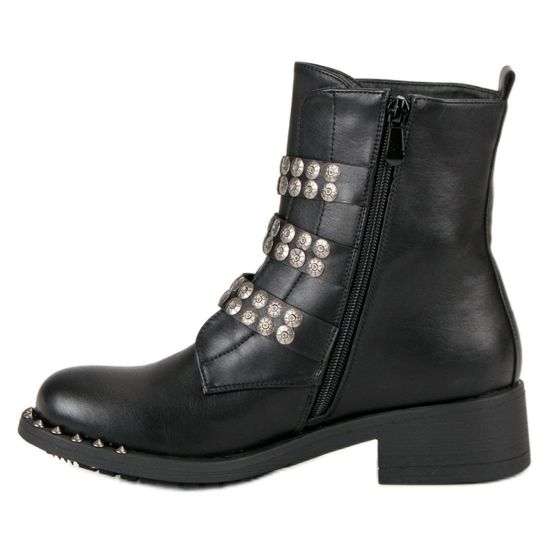 Sixth Sense Botas de motoqueiro pretas preto 2