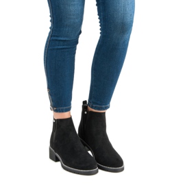 Vices Camurça Chelsea botas vícios preto 1